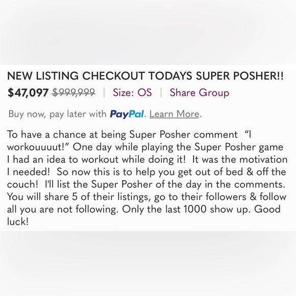 🏋️🚴🏻♀️SUPER POSHER WORKOUT CHALLENGE🚴🏻♀️🏋️! FOLLOW & SHARE GAME - Picture 9 of 9